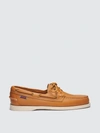 Sebago Portland Boat Shoe In Brown Tan