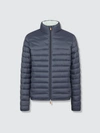Save The Duck Men's Jacket In Giga With Faux Sherpa Lining In Grey