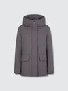 Save The Duck Women's Hooded Winter Parka In Smeg In Grey