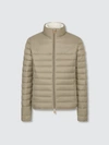 Save The Duck Men's Jacket In Giga With Faux Sherpa Lining In Brown