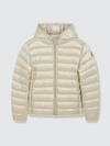SAVE THE DUCK SAVE THE DUCK QUILTED GIRLS HOODED JACKET IN IRIS
