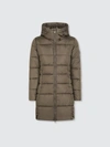 Save The Duck Women's Hooded Oversized Puffer Coat In Mega In Brown