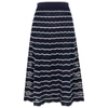 M MISSONI NAVY PANELLED KNITTED MIDI SKIRT,3977114