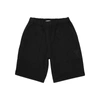 AMI ALEXANDRE MATTIUSSI BLACK LOGO-EMBROIDERED COTTON SHORTS,3308442