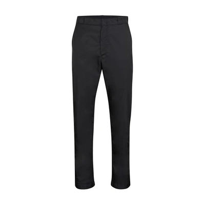 Prada Woolcloth Trousers In Nero (black)