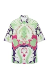 Valentino World Arazzo Cotton Poplin Shirt In Print