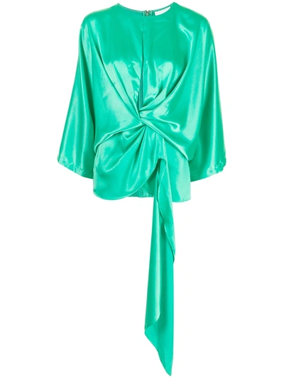 Acler Irwin Twist-front Blouse In Green