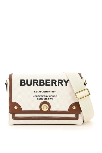 Burberry Note Medium Shoulder Bag In Natural