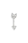 MARIA TASH DIAMOND ARROW SINGLE STUD EARRING,XAR75D