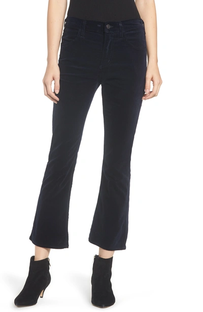 Citizens Of Humanity Drew High Waist Crop Flare Jeans In Midnight