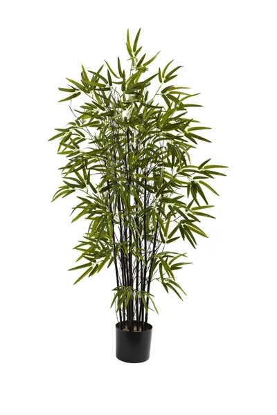 Nearly Natural 4ft. Black Bamboo Tree In Green
