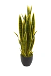 NEARLY NATURAL NEARLY NATURAL 33IN. SANSEVIERIA ARTIFICIAL PLANT,192897036245