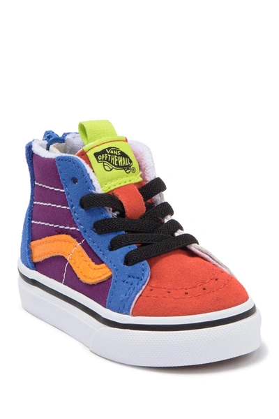 Vans Kids' Sk8 Hi Zip Mix & Match Sneaker In Mix Mat