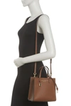 Marc Jacobs Mini Grind Coated Leather Tote In Brown Bear