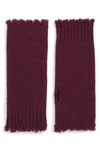 Frye Frayed Edge Arm Warmers In Potent Purple