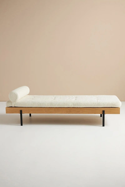 Anthropologie Bouclé Jonah Daybed In White