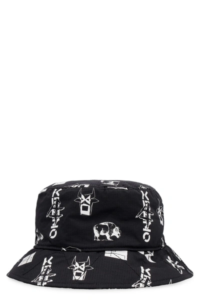 Kenzo Nylon Hat In Black