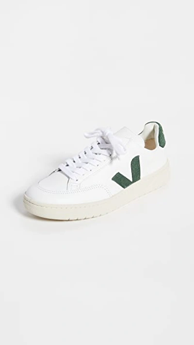 Veja V-12 Sneakers In Extra White/cyprus