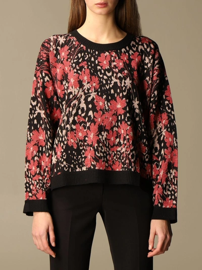 Twinset Sweater Lurex Flowers