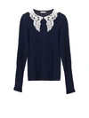 CHLOÉ NAVY BLUE BLOUSE,CHC21SMP01 59045C