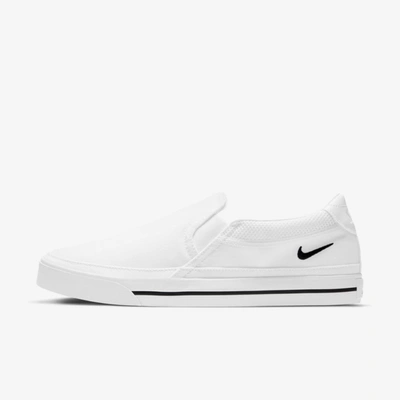 Nike Women's Court Legacy Slip-on Casual Sneakers From Finish Line In White