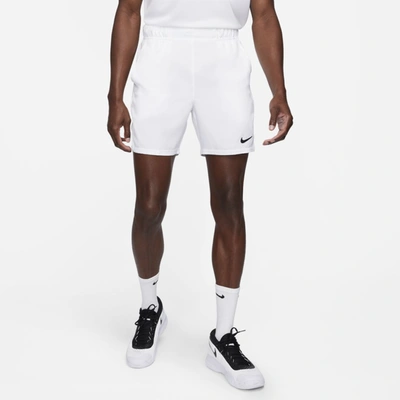 Nike Men's Court Dri-fit Victory 7" Tennis Shorts In White