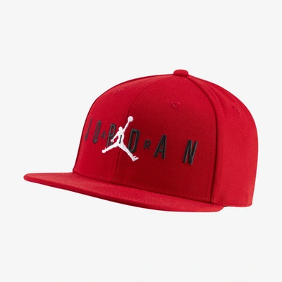 Jordan Jumpman Air Big Kids' Flat Brim Cap In Red