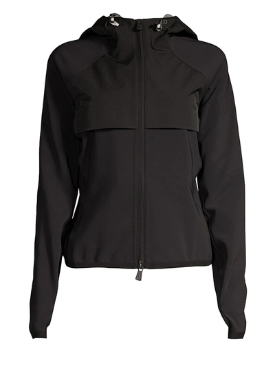 Moncler Women's Zip-up Hooded Jacket In Black