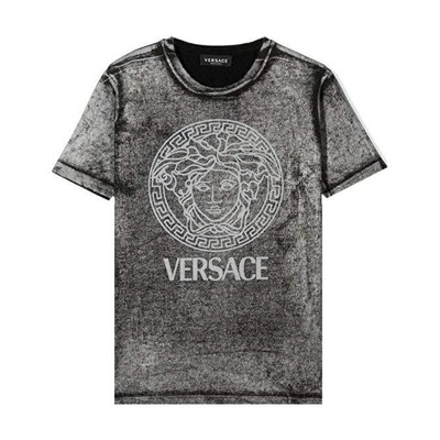 Versace Kids' Grey Medusa T-shirt