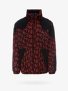 Givenchy Reversible Black & Red Refracted Puffer Coat In Black