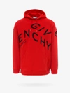 Givenchy Red Big Embroidered Refracted Hoodie In Red