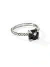David Yurman Chatelaine Ring With Black Onyx And Diamonds In Black Onyx