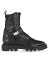 GIVENCHY EDEN LUG-SOLE LEATHER COMBAT BOOTS,400013083106
