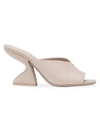 Ferragamo Sansu 85 Calf Leather Sandals In White