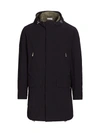 BRUNELLO CUCINELLI HOODED MID-LENGTH RAINCOAT,400013356497