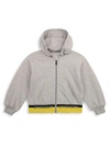 GIVENCHY LITTLE GIRL'S & GIRL'S TWO-TONE HEM ZIP-UP HOODIE,400013538889