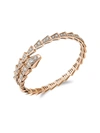 Bvlgari Women's Serpenti Viper 18k Rose Gold Pavè Diamond Bracelet