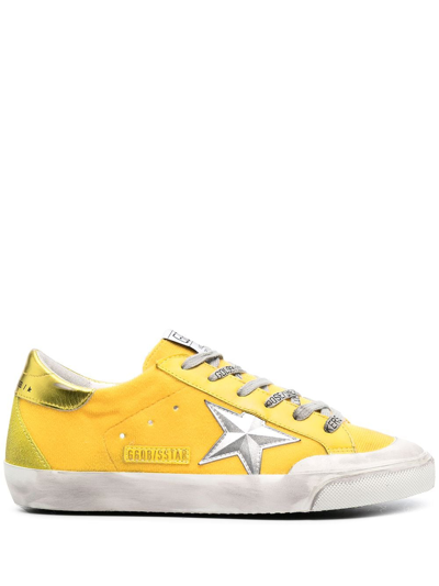 Golden Goose Yellow Super-star Low-top Trainers