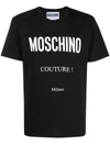 Moschino Logo-print Short-sleeve T-shirt In Black