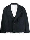 DOUBLET RAW-CUT BUTTONED JACKET