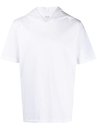 Bottega Veneta Light Cotton Jersey Hooded T-shirt In Chalk Bottega Veneta Light Cotton Jersey Hooded T-shirt In Chalk