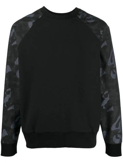 Alchemy Camouflage Panel Sweatshirt In Black