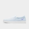 Nike Women's Court Legacy Slip-on Casual Sneakers From Finish Line In Grey