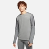 Nike Men's Dri-fit Running Crewneck Sweatshirt In Smoke Grey/smoke Grey