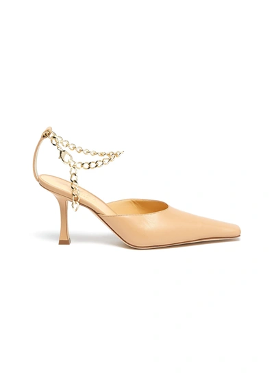 A.w.a.k.e. Neutrals Neutral Lucrezia 80 Leather Pumps