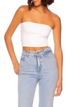 Susana Monaco Essential Crop Tube Top In Sugar