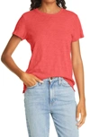 Atm Anthony Thomas Melillo Crew Neck Slub T-shirt In Rose