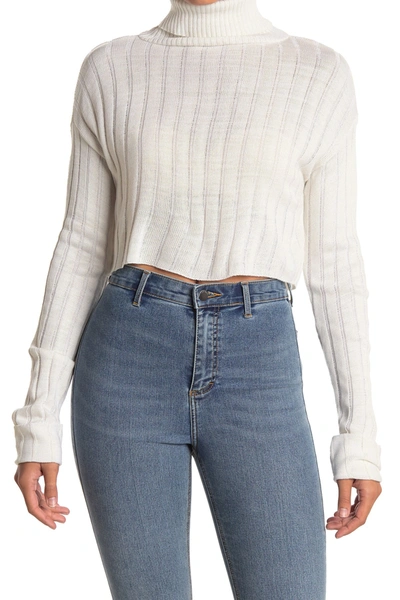 Abound Ribbed Turtleneck Sweater In Ivory