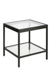 ADDISON AND LANE ALEXIS BLACKENED BRONZE SIDE TABLE,810325033795