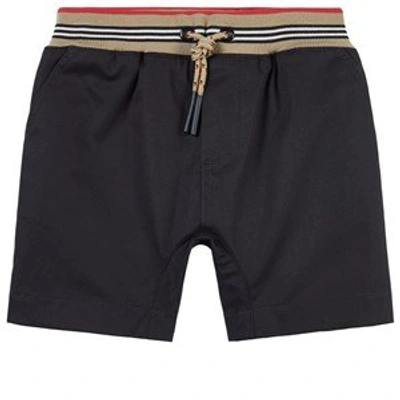 Burberry Kids Icon Stripe Shorts (6-24 Months) In Nero